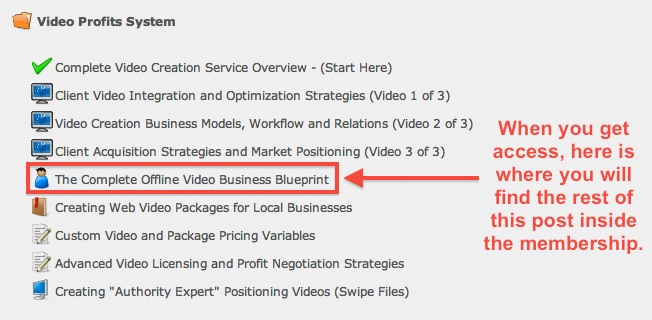 Video Profile system